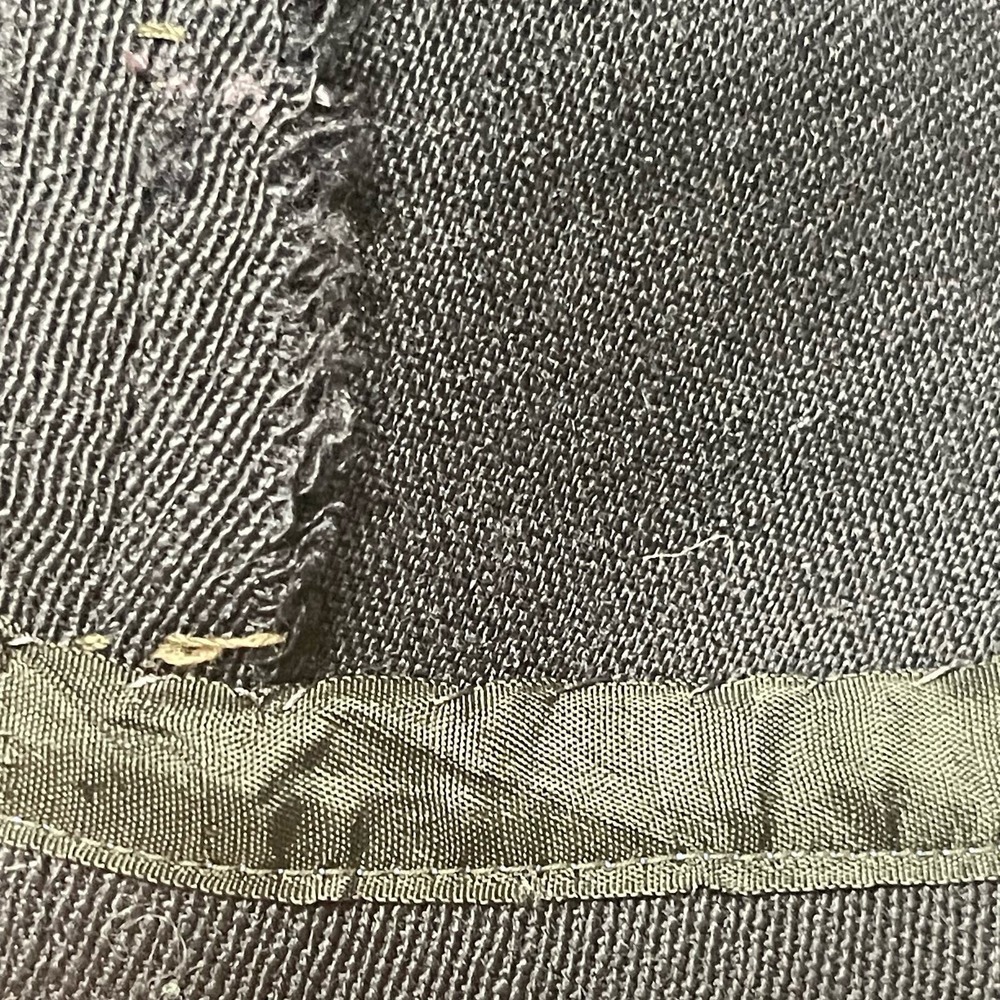 Vintage 1930s-1940s Dark Blue Wool Princess Double Breasted Coat Original WWII - Picture 11 of 16